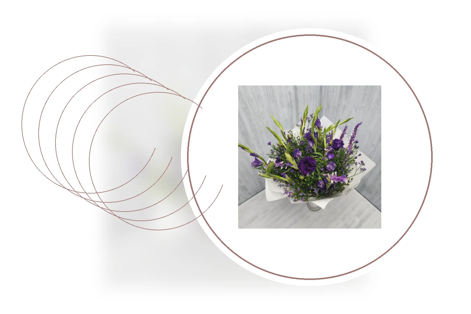 Editorial floral composition representing bridal bouquets and wedding flowers in South Africa