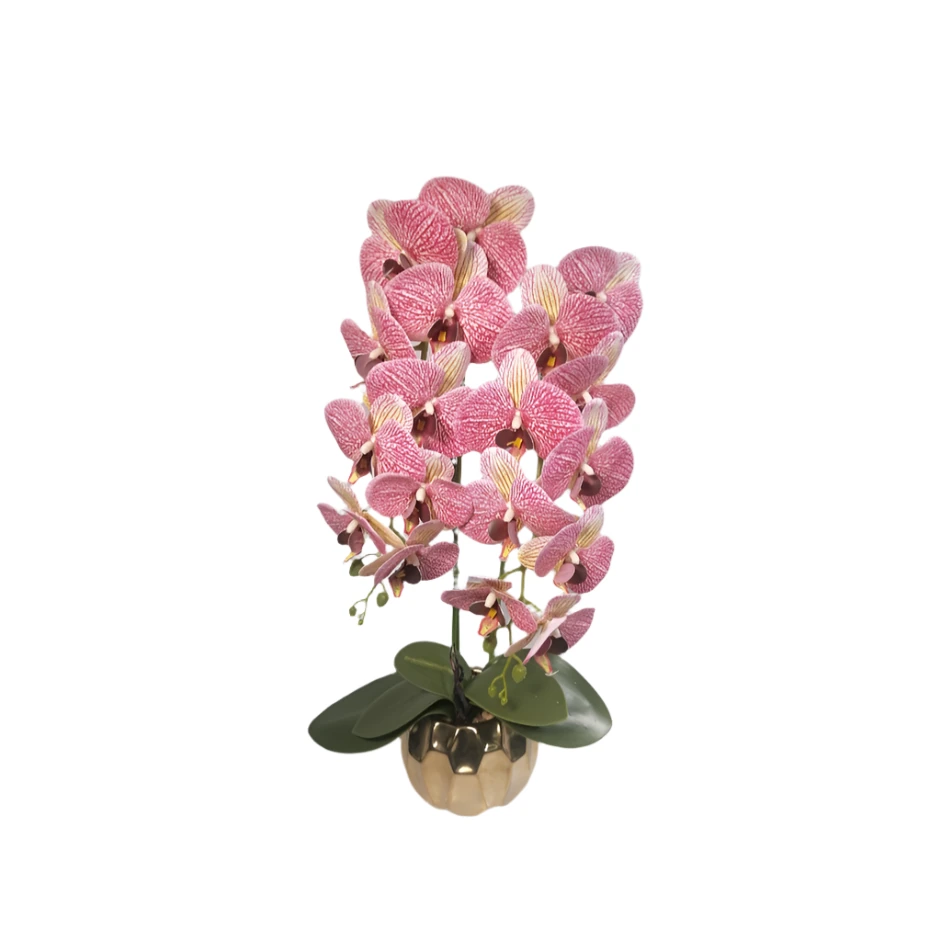 Artificial Orchid in Pot 65cm Pink
